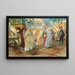 Na de feest Port van Algiers - Frederick Arthur Bridgman — ingelijst kunstwerk aan de muur