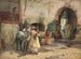 Van onderweg voor een wandeling in Constantine, Algerije - Frederick Arthur Bridgman — weergave van het kunstwerk
