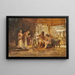 Studie van een groep in een interieur - Frederick Arthur Bridgman — ingelijst kunstwerk aan de muur
