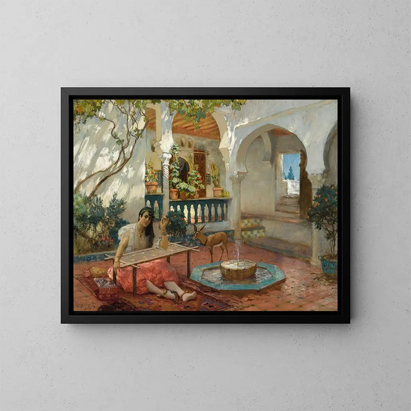 De Wever - Frederick Arthur Bridgman — ingelijst kunstwerk aan de muur