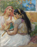 Twee jonge Algerijnen - Frederick Arthur Bridgman — weergave van het kunstwerk