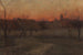 Campingshuisjes bij zonsondergang - Frederick Judd Waugh — weergave van het kunstwerk
