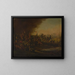 Slag bij Cowpens - Frederick Kemmelmeyer — ingelijst kunstwerk aan de muur