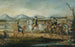 Washington passerend in het leger van het Westen bij Fort Cumberland, Maryland - Frederick Kemmelmeyer — weergave van het kunstwerk