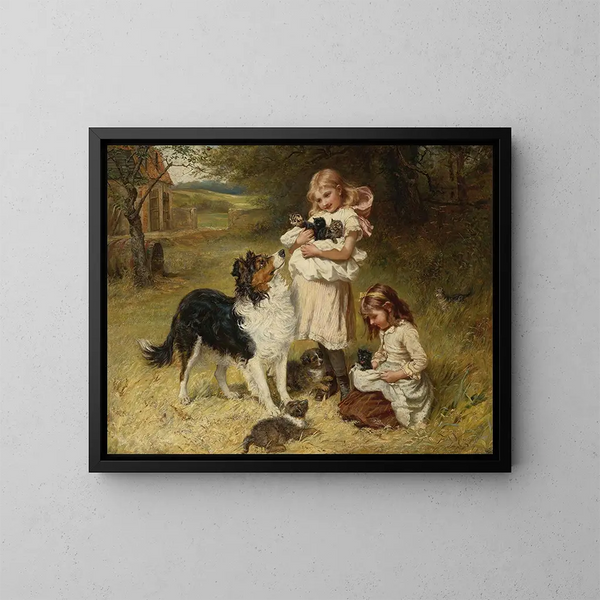 Families Rivales - Frederick Morgan — ingelijst kunstwerk aan de muur
