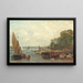Westminster Bridge - Frederick Nash — framed artwork on a wall
