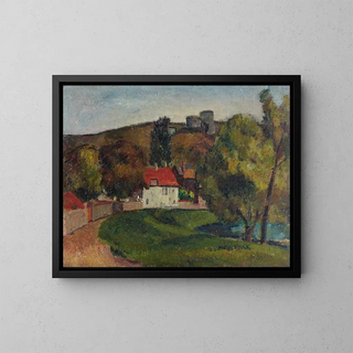 Frederick Porter - Landscape Village beneath the ruins.webp