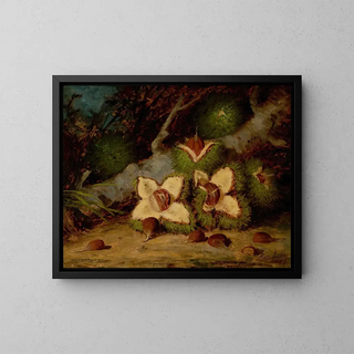 Kastanjes - Frederick Stone Batcheller — ingelijst kunstwerk aan de muur