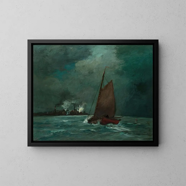 Baie des Princes, Staten Island - Frederick W Kost — ingelijst kunstwerk aan de muur