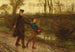 De reizigers - Frederick Walker — weergave van het kunstwerk