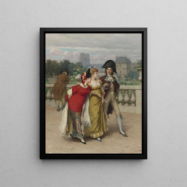 La promenade - Frederik Hendrik Kaemmerer — ingelijst kunstwerk aan de muur