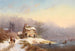 Village Scene near an Icy River - Frederik Marinus Kruseman — artwork view