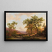 Vaste paysage au crépuscule - Frederik Marinus Kruseman — framed artwork on a wall