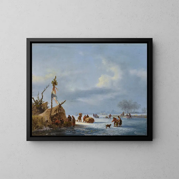 januari - Fredrik Marinus Kruseman — ingelijst kunstwerk aan de muur