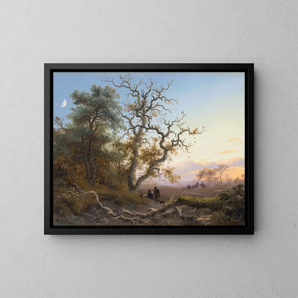 Oktober - Fredrik Marinus Kruseman — ingelijst kunstwerk aan de muur