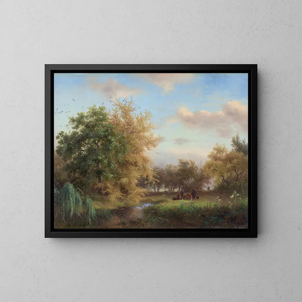 September - Fredrik Marinus Kruseman — ingelijst kunstwerk aan de muur