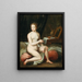 Een dame in haar toilette - Franse School — ingelijst kunstwerk aan de muur
