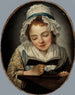 La Liseuse - Franse School — weergave van het kunstwerk