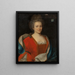 Marie-Élisabeth de Fribois, echtgenote van Chevalier François Leverrier - Franse School — ingelijst kunstwerk aan de muur