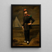 Portrait of a French soldier in uniform near his camp - French School — artwork view