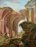 Capriccio romain - École Française — weergave van het kunstwerk