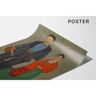 Frida et Diego Rivera - Frida Kahlo | Reproduction Tableau Décoration murale affiche copie