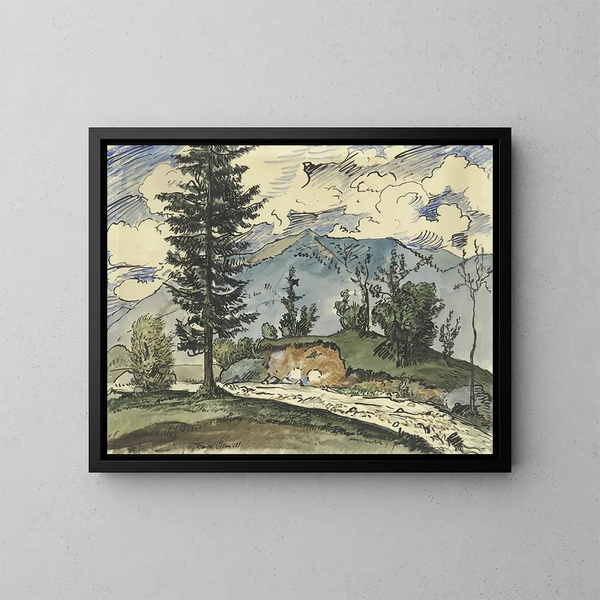 Au Hammersbach - Fried Stern — ingelijst kunstwerk aan de muur