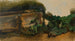 van Planten à feuilles près d'un bassin - Friedrich August Matthias Gauermann — weergave van het kunstwerk