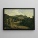 Landschap bij Miesenbach - Friedrich August Matthias Gauermann — ingelijst kunstwerk aan de muur