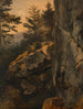 Landschap met rotswand Dürre Wand - Friedrich August Matthias Gauermann — weergave van het kunstwerk