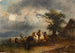 Drinkbak voor paarden - Friedrich August Matthias Gauermann — weergave van het kunstwerk
