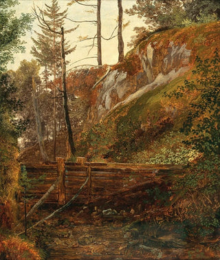 Friedrich August Matthias Gauermann - The Weir near Miesenbach.webp