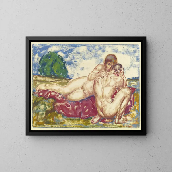 Aanbidding III - Friedrich August Weinzheimer — ingelijst kunstwerk aan de muur