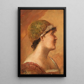 Friedrich August von Kaulbach - Womans Head in Profile.webp