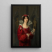 Portrait of Princess Wilhelmine of Orange - Friedrich Bury — framed artwork on a wall