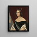 Portret van D. Amélia de Beauharnais - Friedrich Drück — ingelijst kunstwerk aan de muur