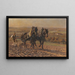 Landbouwers die werken - Friedrich Eckenfelder — ingelijst kunstwerk aan de muur