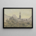 Schandau with Lilienstein - Friedrich Eugen Peipers — framed artwork on a wall