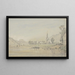 View of Schandau - Friedrich Eugen Peipers — framed artwork on a wall