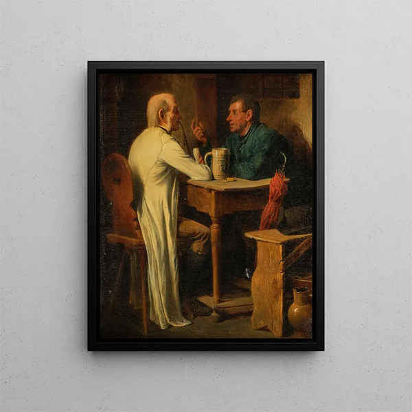 Friedrich Friedlnder - Plausch im Wirtshaus.webp