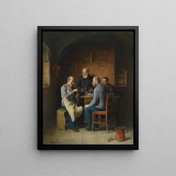 Friedrich Friedlnder - Umtrunk der Veteranen.webp