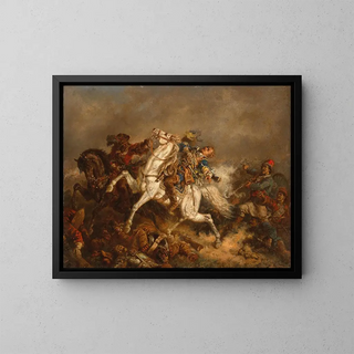 Friedrich Kaiser - King Gustav II Adolf of Sweden 15941632 at the Battle of Ltzen.webp
