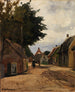Rue estivale du village - Friedrich Kallmorgen — weergave van het kunstwerk