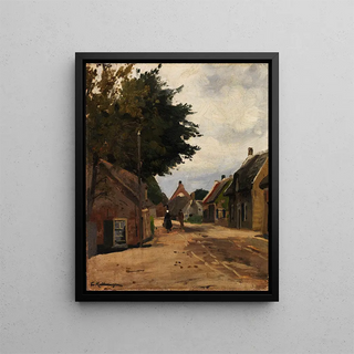 Friedrich Kallmorgen - Sommerliche Dorfstrae.webp