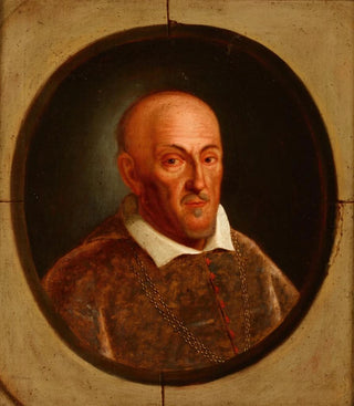 Friedrich Kloss - Portrait of Pawe Piasecki 1579 1649 Janina Coat of Arts Bishop of Kamyaniets and Przemyl.webp