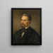 Johann Nepomuk Vogl, schrijver, dichter en publicist - Friedrich Krepp — ingelijst kunstwerk aan de muur