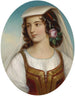 Meisjes in kostuum uit Zuid-Italië - Friedrich Krepp — weergave van het kunstwerk