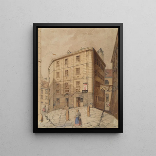 Friedrich Leibold - Der Weg zur Fischerstiege beziehungsweise zur SalzgriesKaserne in Wien.webp