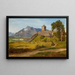La maison de garde militaire et la tour de Joseph sur le Mönchsberg de Salzbourg - Friedrich Loos — framed artwork on a wall
