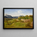 the Mönchsberg in Salzburg with Saint Joseph Tower - Friedrich Loos — framed artwork on a wall